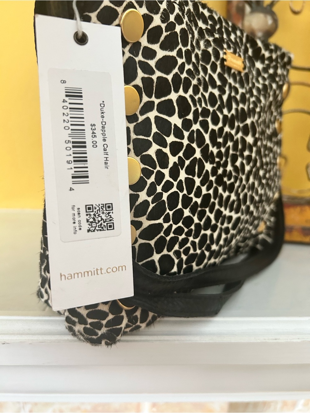 Hammitt VIP Medium Crossbody Clutch – Duke Dapple Calf Hair NWT old money - Picture 12 of 12